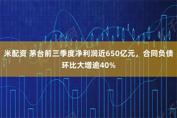 米配资 茅台前三季度净利润近650亿元，合同负债环比大增逾40%